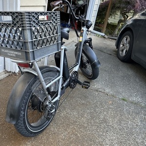 2022 Rad Power Bikes Radrunner Silver, gray or bare metal