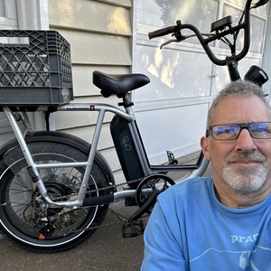 2022 Rad Power Bikes Radrunner Silver, gray or bare metal