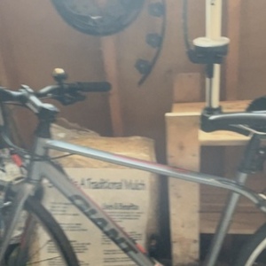 2016 Giant Escape 3 Silver, gray or bare metal and Red