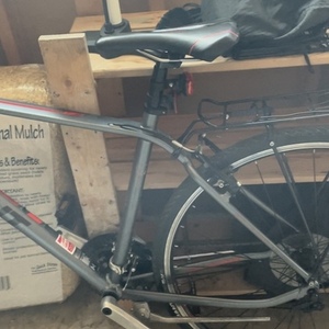 2016 Giant Escape 3 Silver, gray or bare metal and Red