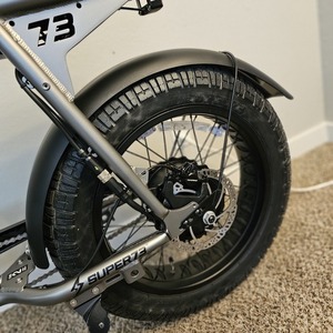2023 Super73 Aluminum Silver, gray or bare metal and Black