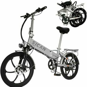 2024 Sican Morden, folding e-scooter Silver, gray or bare metal