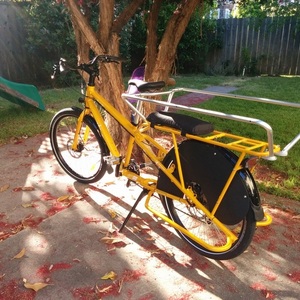 2017 Yuba unisex step over frame cargo bike (rear storage) Yellow or Gold