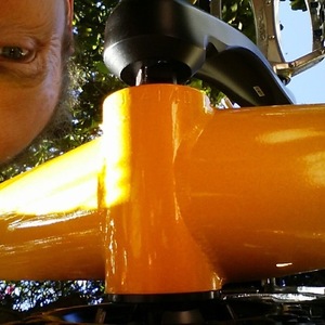 2017 Yuba unisex step over frame cargo bike (rear storage) Yellow or Gold