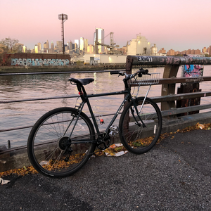 2016 Surly Cross Check Silver, gray or bare metal and Green