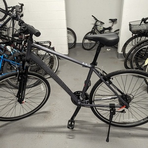 2024 Diamondback Hawrelak 700C Bike Silver, gray or bare metal