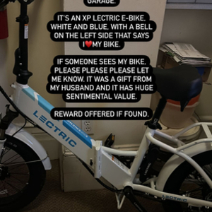 2024 Lectric eBikes XP 3.0 White and Blue