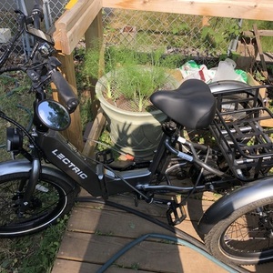 2024 Lectric eBikes XP Trike 1.0 tricycle Silver, gray or bare metal