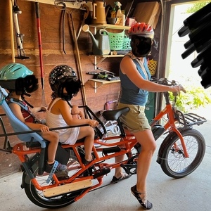 2022 Rad Power Bikes Radwagon 4 electric cargo bike cargo bike (rear storage) Orange