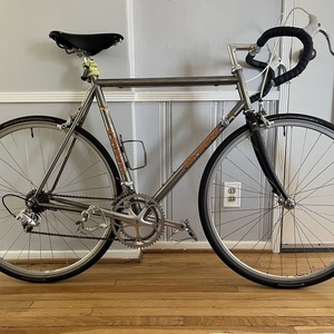 1995 Eddy Merckx Titanium AX Silver, gray or bare metal