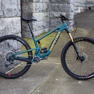 2022 Santa Cruz Hightower Green and Stickers tape or other cover-up