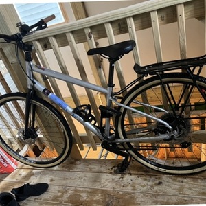 2022 Marin Bikes Kentfield 2 Silver, gray or bare metal and Black