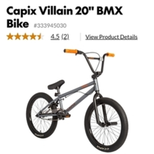 2024 Capix Villian Silver, gray or bare metal and Orange