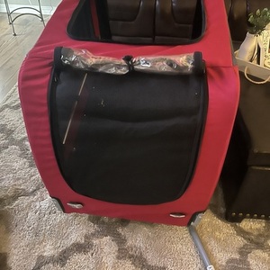 2024 Doggy Hut Premium Premium XL bike trailer Red and Black