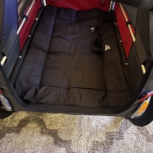 2024 Doggy Hut Premium Premium XL bike trailer Red and Black