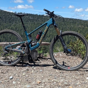 2023 Santa Cruz Hightower CC X01 RSV Green and Stickers tape or other cover-up