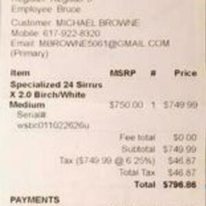 2024 Specialized Sirrus X 2.0 Birch/ Medium White