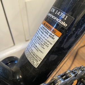 2014 Cannondale Caadx Disc 5 105 Black