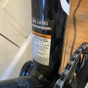 2014 Cannondale Caadx Disc 5 105 Black