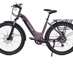 2021 Aventón Level step-through commuter e bike s/... Purple, Silver, gray or bare metal, and Black