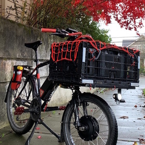 2010 Kona Smoke CycleTruck Electric Cargo Conve... cargo bike (front storage) Black and Red