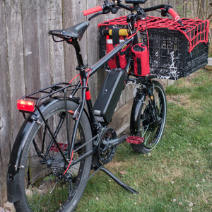 2010 Kona Smoke CycleTruck Electric Cargo Conve... cargo bike (front storage) Black and Red