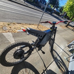 Stealth Electric Bikes Black e-motorcycle (or e-dirtbike) Black