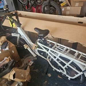 2023 Lectric eBikes cargo bike (rear storage) White