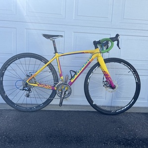 2014 Specialized CruX E5 Disc Frameset Silver, gray or bare metal and White