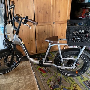 2021 Rad Power Bikes RadRunner Plus Silver, gray or bare metal