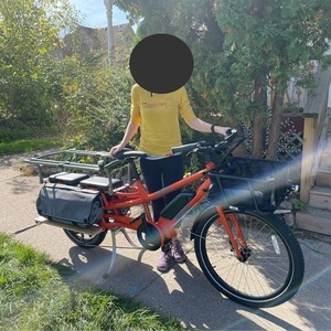 2021 Yuba Spicy Curry cargo bike (rear storage) Orange