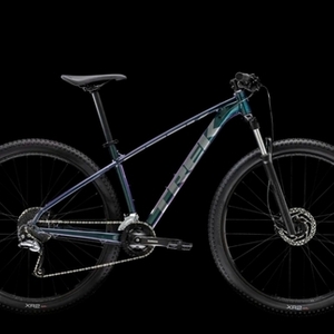 2020 Trek Marlin 7 Black, Green, and Purple