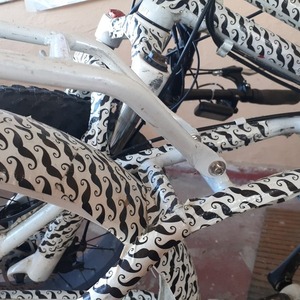 2007 dj bikes folding White and Stickers tape or other cover-up