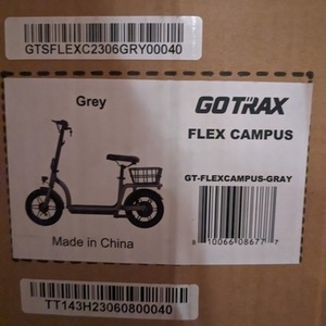 2023 GOTRAX Flex Campus e-scooter Silver, gray or bare metal