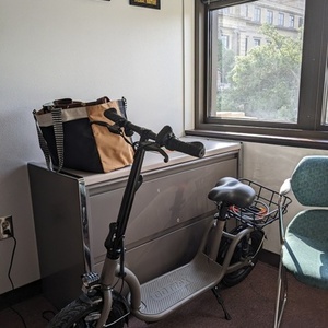 2023 GOTRAX Flex Campus e-scooter Silver, gray or bare metal