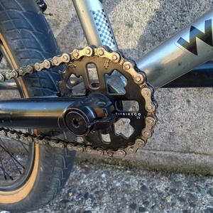 2024 WeThePeople BMX Silver, gray or bare metal, Black, and Yellow or Gold