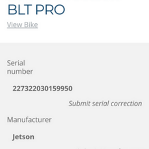 Jetson Bolt electric ride on Black