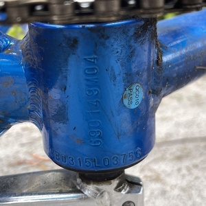 2021 SE Bikes Big Ripper Blue, Silver, gray or bare metal, and Stickers tape or other cover-up