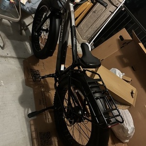 2024 Lectric eBikes High step Silver, gray or bare metal and Black