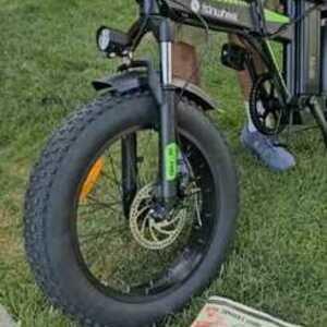 2024 Independent Fabrication foldale cruiser ebike Black, Green, and White