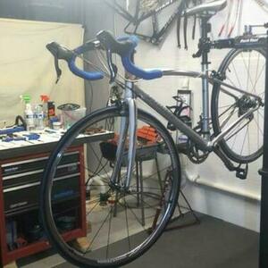 2010 Specialized Dolce Elite Compact Silver, gray or bare metal and White