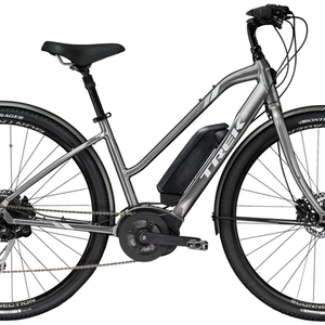 2019 Trek Verve+ Lowstep Silver, gray or bare metal