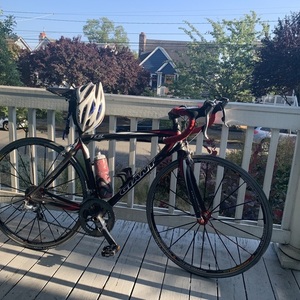2003 Giant TCR Composite 1 Silver, gray or bare metal, Red, and White