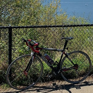 2003 Giant TCR Composite 1 Silver, gray or bare metal, Red, and White