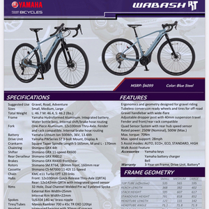 2024 Yamaha Wabash RT Blue