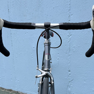 1989 Univega Supra Sport Silver, gray or bare metal and Black