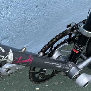 1989 Univega Supra Sport Silver, gray or bare metal and Black