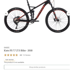 2018 Ghost Kato FS 7 Black and Red