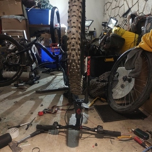 2018 Diamondback Ridgeback Silver, gray or bare metal, Red, and Black