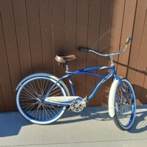 Huffy Huffy Cranbrook Beach Cruiser Blue, Brown, and White
